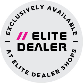 Elite Dealer logo with exclusive availability text.