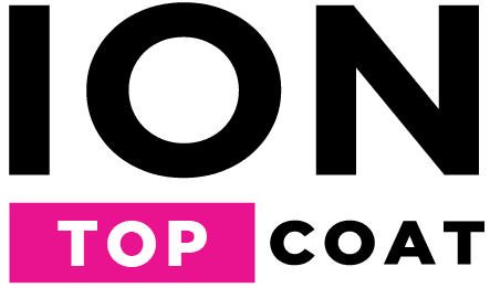 Pink "TOP" label on black background.