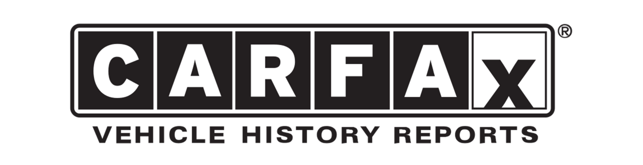 CARFAX logo with vehicle history reports text.