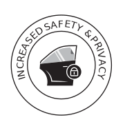 Car window with lock, safety icon.