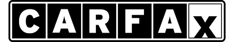CARFAX logo in black and white design.
