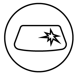 Black silhouette of a standing cat.