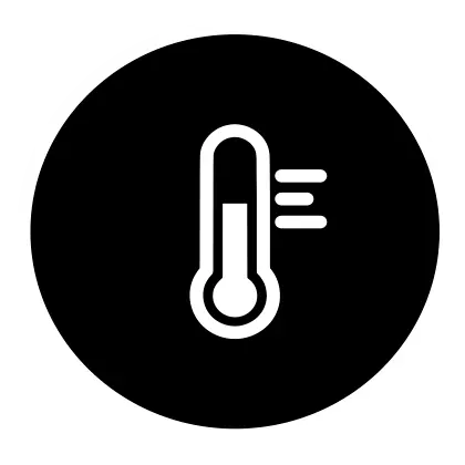 Thermometer icon indicating temperature change.